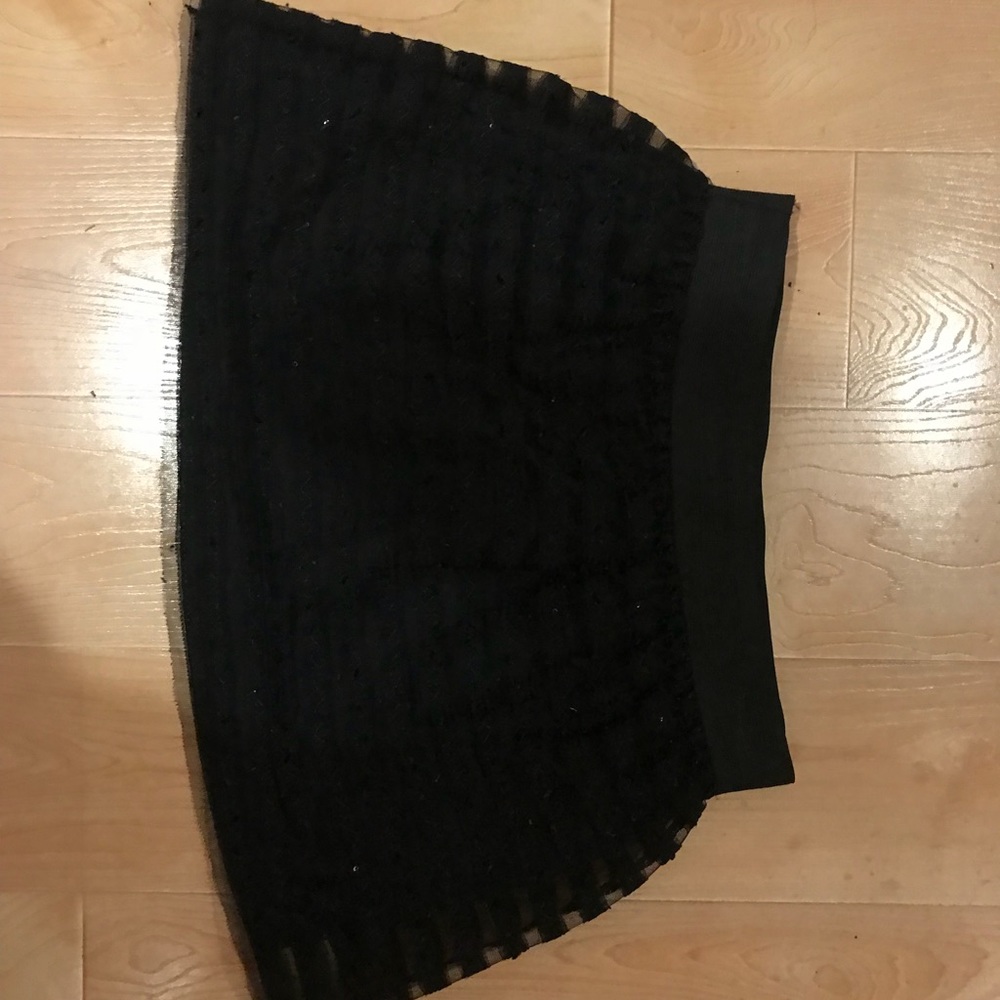 WET SEAL BLACK TULLE SKIRT WORN ONCE